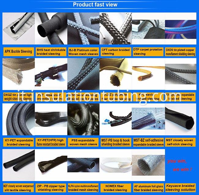 Type self- adhesive Textile Sleeving